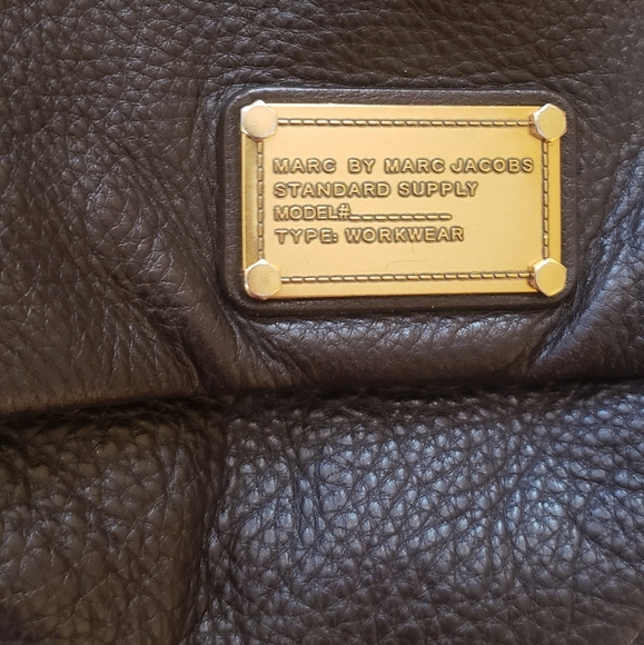 EUC MARC BY MARC JACOBS CLASSIC Q BROWN LEATHER FLAP SATCHEL CROSSBODY - Picture 3 of 12